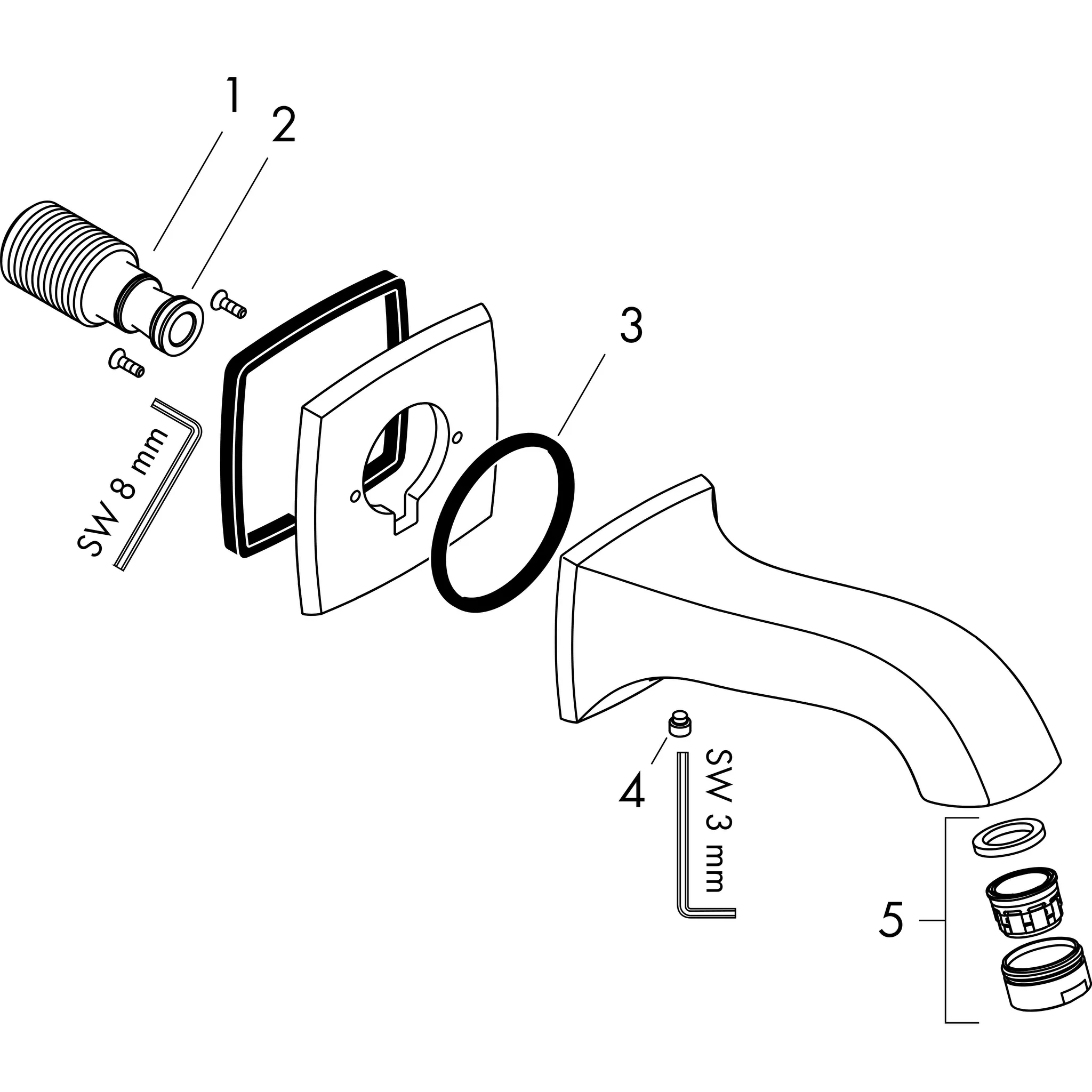 Wanneneinlauf Metropol Classic DN20 chrom