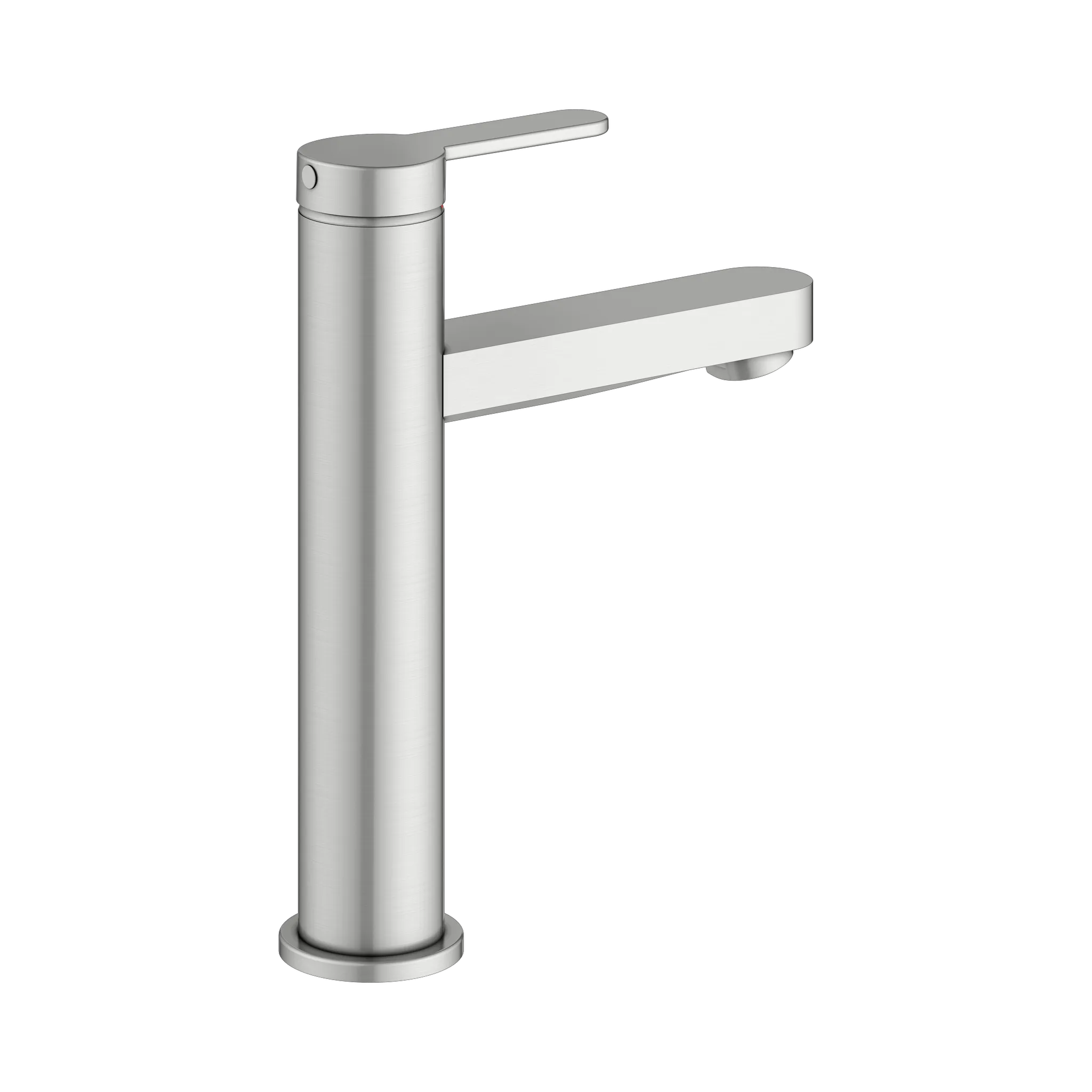 KEUCO IXMO Einhebel-Waschtischmischer 130 IXMO Flat ohne Zugstangen-Ablaufgarnitur IXMO Flat, Rosette rund Edelstahl-finish