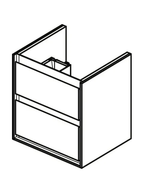 Ideal Standard Connect Air Auszugsfront, obere Schubladenfront für WTU 480 mm, weiß glänzend und matt, EF745B2 Ideal Standard Connect Air Auszugsfront, obere Schubladenfront für WTU 480 mm, weiß glänzend und matt, EF745B2