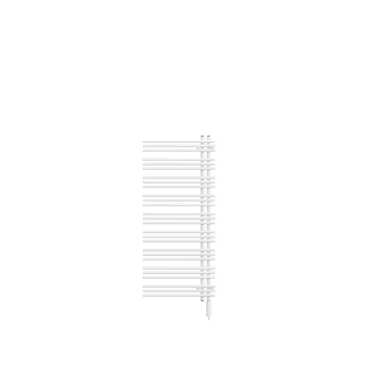 Zehnder Design-Elektroheizkörper „Yucca Asym“ 57,8 × 130,4 cm in Pastel Green (RAL 6019)