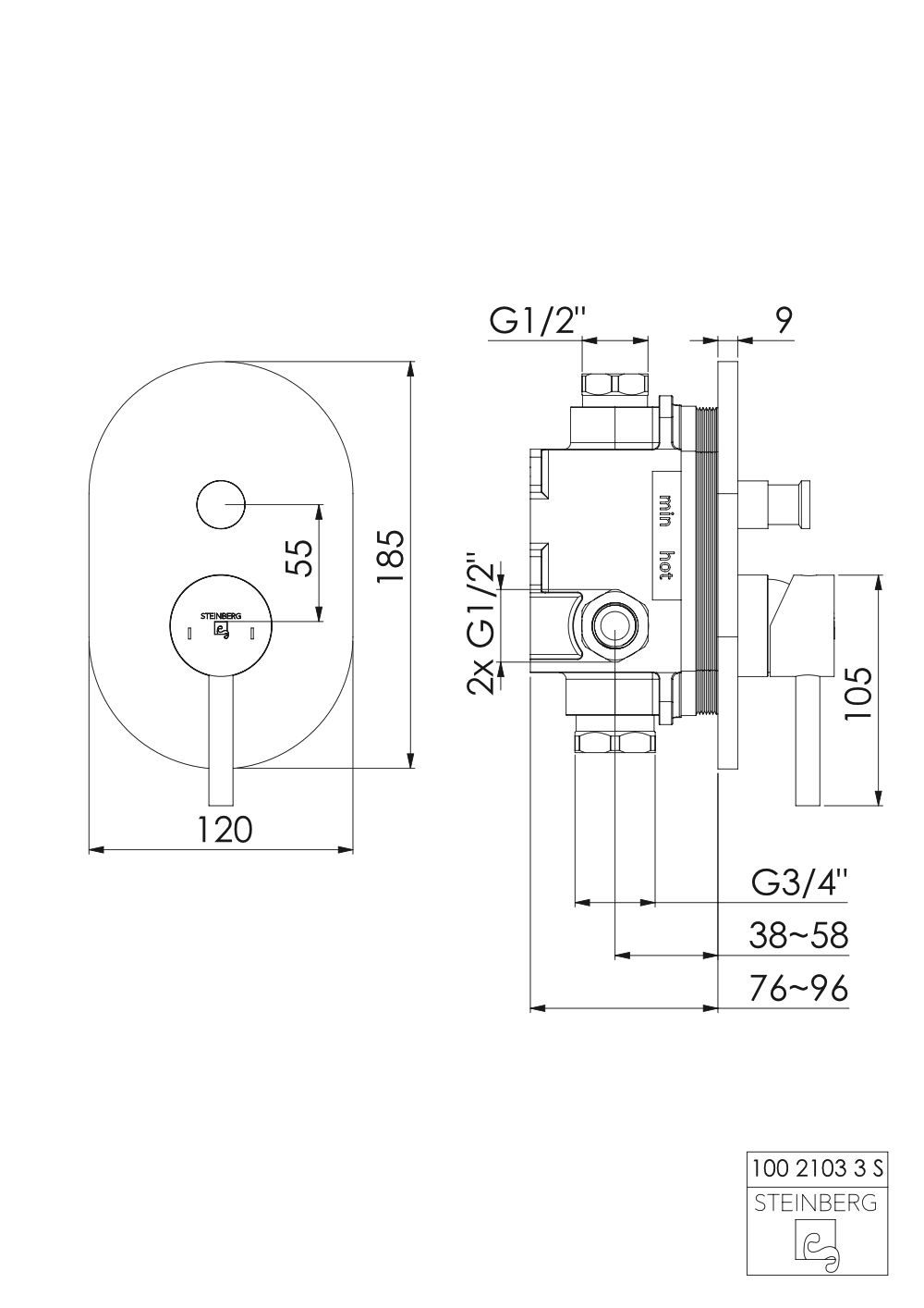 Serie 100 Fertigmontageset mit Umsteller Serie 100 Fertigmontageset mit Umsteller
