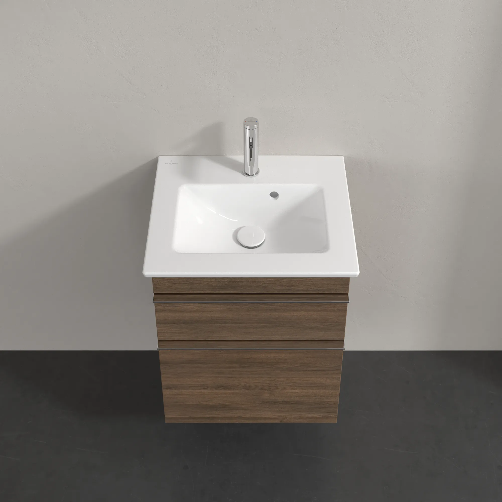 Villeroy & Boch Waschbeckenunterschrank Venticello, Arizona Oak, 466x590x425 mm, Eckig, SoftClosing, 1 Waschbecken Villeroy & Boch Waschbeckenunterschrank Venticello, Arizona Oak, 466x590x425 mm, Eckig, SoftClosing, 1 Waschbecken