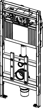 TECElux WC-Modul 200 Bauhöhe 1120 mm höhenverstellbar