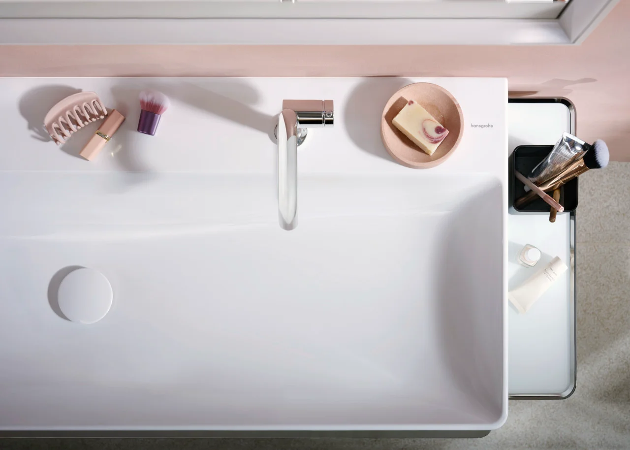 Hansgrohe Xelu Q Waschtisch 1200x480 mm, weiß, wandhängend, mit 2 Hahnlöchern, SmartClean-Glasur Hansgrohe Xelu Q Waschtisch 1200x480 mm, weiß, wandhängend, mit 2 Hahnlöchern, SmartClean-Glasur