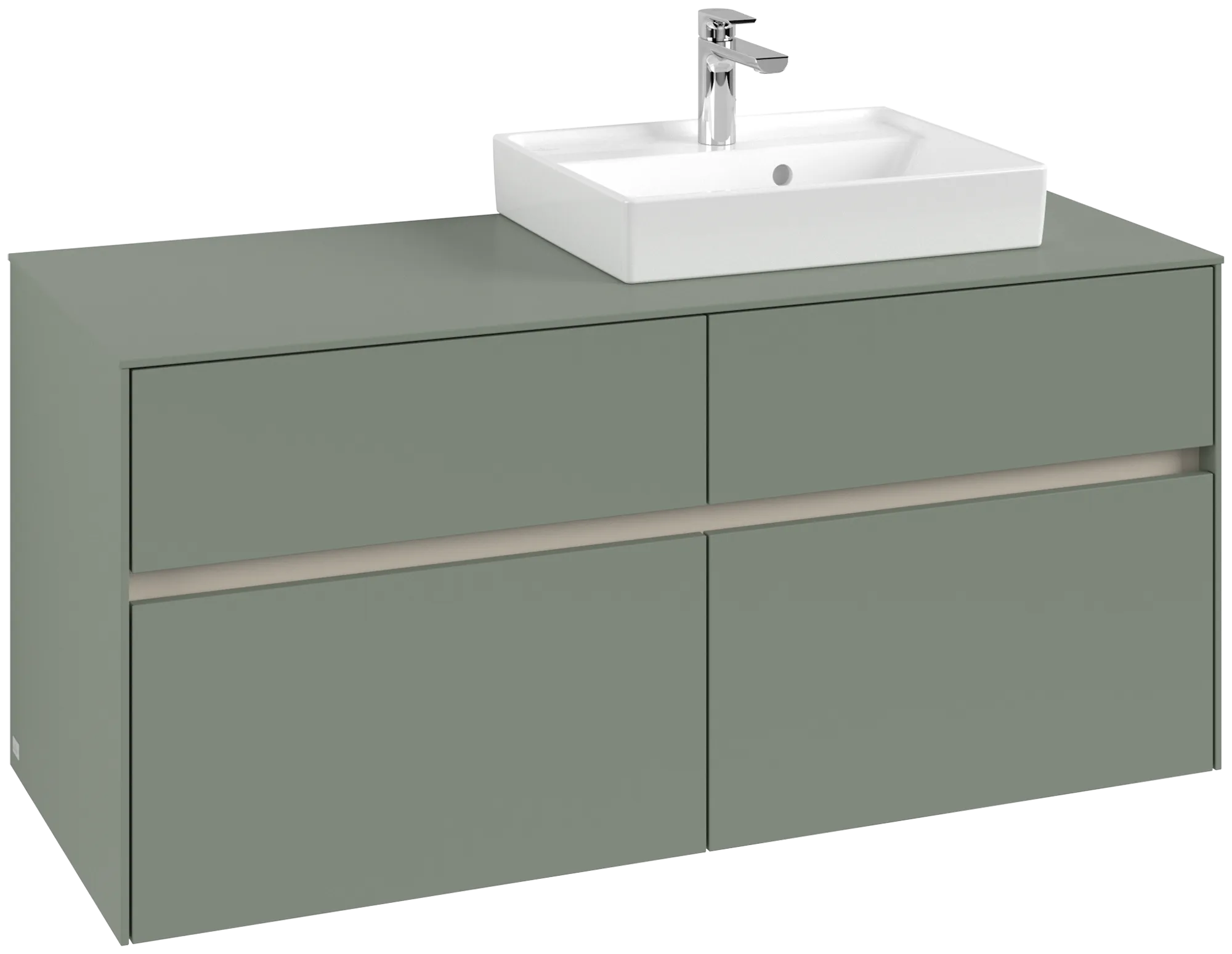 Villeroy & Boch Collaro Waschbeckenunterschrank C072B0, 1200x548x500mm, Soft Green