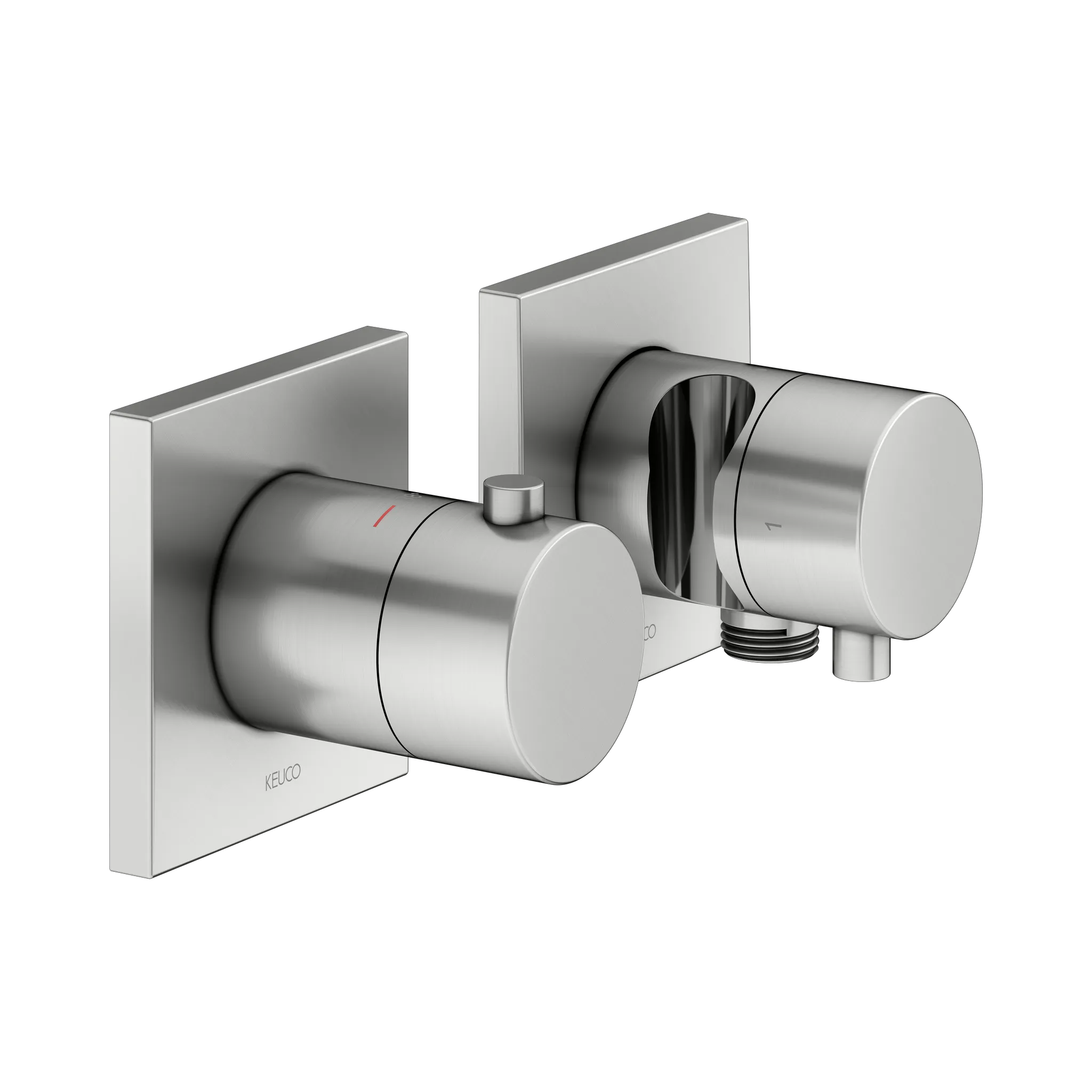 KEUCO EDITION 11 Thermostatarmatur-Set Unterputz für 2 Verbraucher mit Schlauchanschluss und Brausehalter KEUCO EDITION 11 Thermostatarmatur-Set Unterputz für 2 Verbraucher mit Schlauchanschluss und Brausehalter