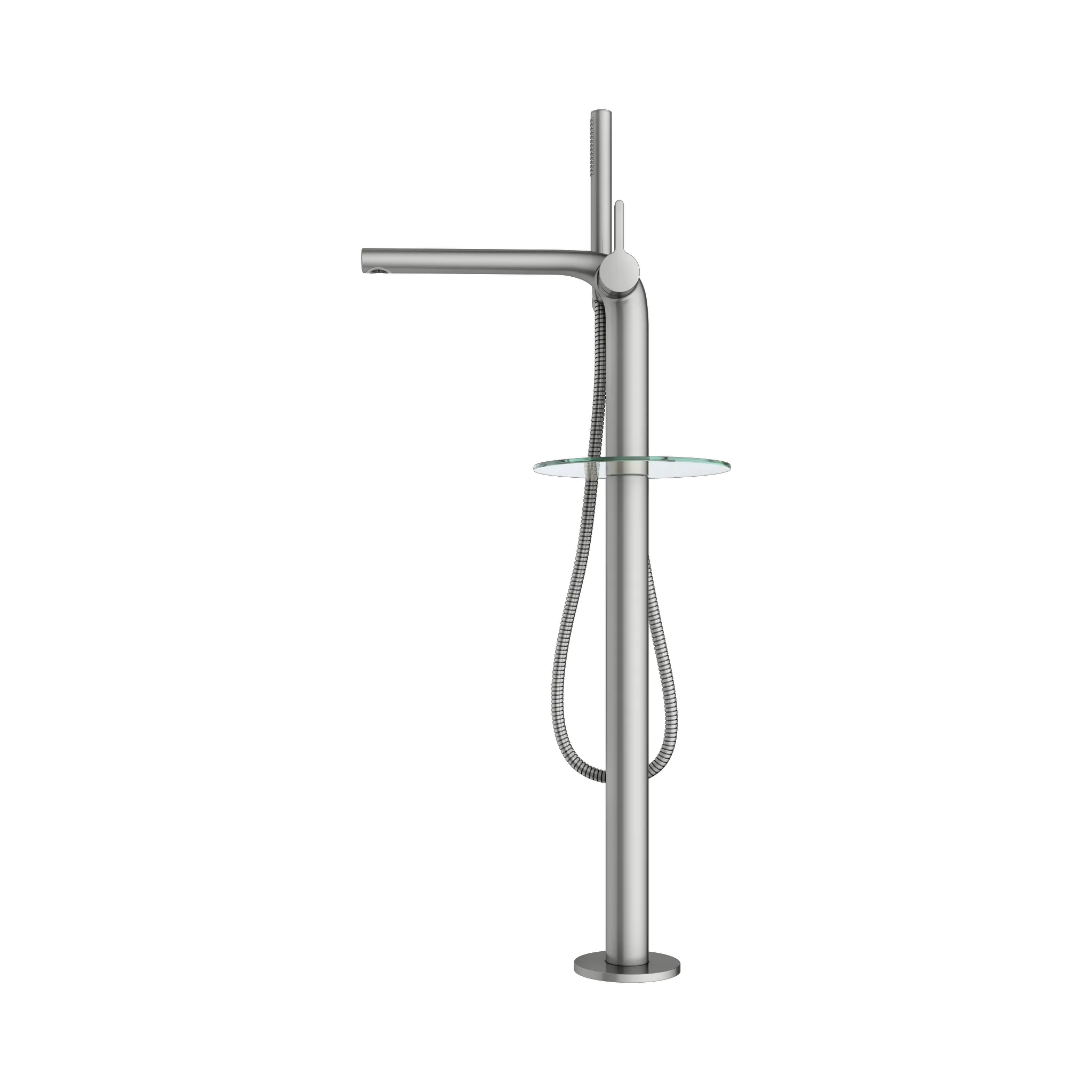 KEUCO EDITION 400 Einhebel-Wannenmischer bodenstehend Edelstahl-finish