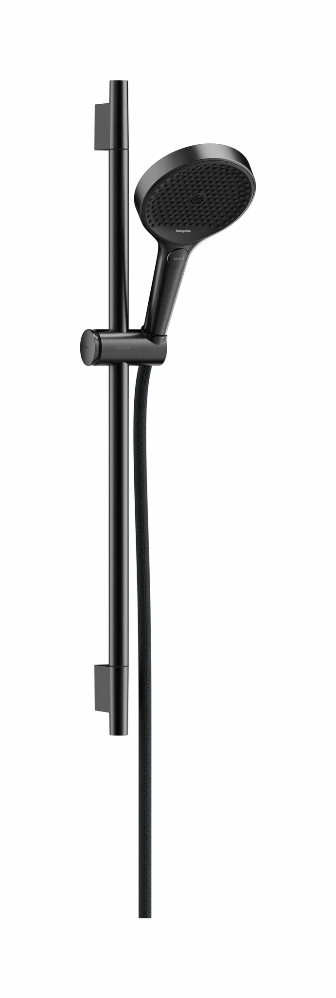 Hansgrohe Rainfinity Brauseset 130 3jet mit Unica S Puro Push-Schieber, Brushed Black Chrome, 720 mm Stangenlänge Hansgrohe Rainfinity Brauseset 130 3jet mit Unica S Puro Push-Schieber, Brushed Black Chrome, 720 mm Stangenlänge