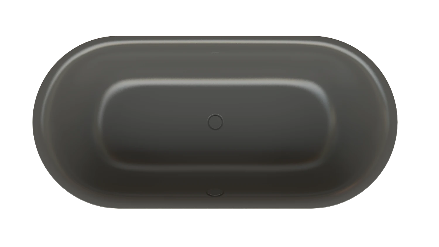 Bette oval Badewanne „BetteLux Oval Silhouette“ 190 × 90 cm in Anthracite