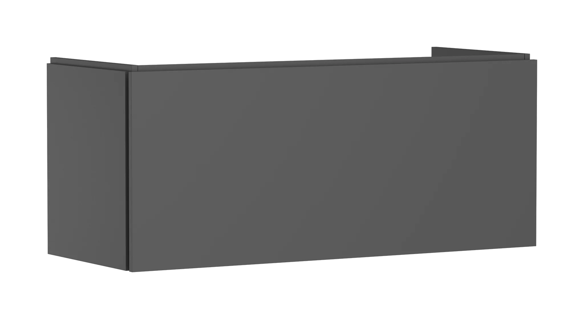 Hansgrohe Waschtischunterschrank Xilesa E, Schiefergrau Matt, 1.180 x 470 mm, 1 Schubkasten, Vollauszug, SoftClose, vormontiert