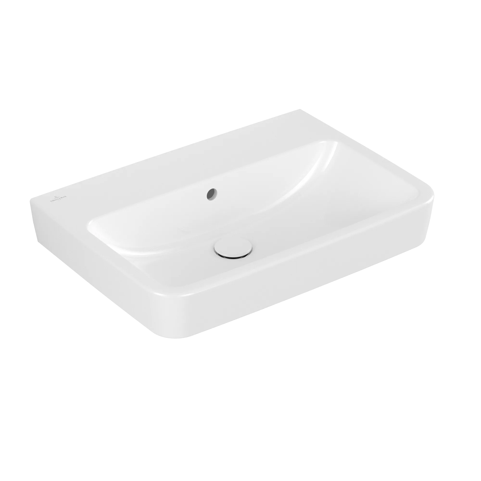 Villeroy & Boch Einbau-/Aufsatz Wandwaschtisch geschliffen „O.novo“ 650 × 460 × 175 mm, für Becken mittig, ohne Hahnlochbohrung in Weiß Alpin Villeroy & Boch Einbau-/Aufsatz Wandwaschtisch geschliffen „O.novo“ 650 × 460 × 175 mm, für Becken mittig, ohne Hahnlochbohrung in Weiß Alpin