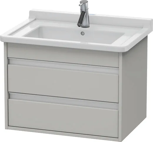 Duravit Waschtischunterschrank wandhängend „Ketho“ 65 × 48 × 45,5 cm Betongrau Matt Duravit Waschtischunterschrank wandhängend „Ketho“ 65 × 48 × 45,5 cm Betongrau Matt