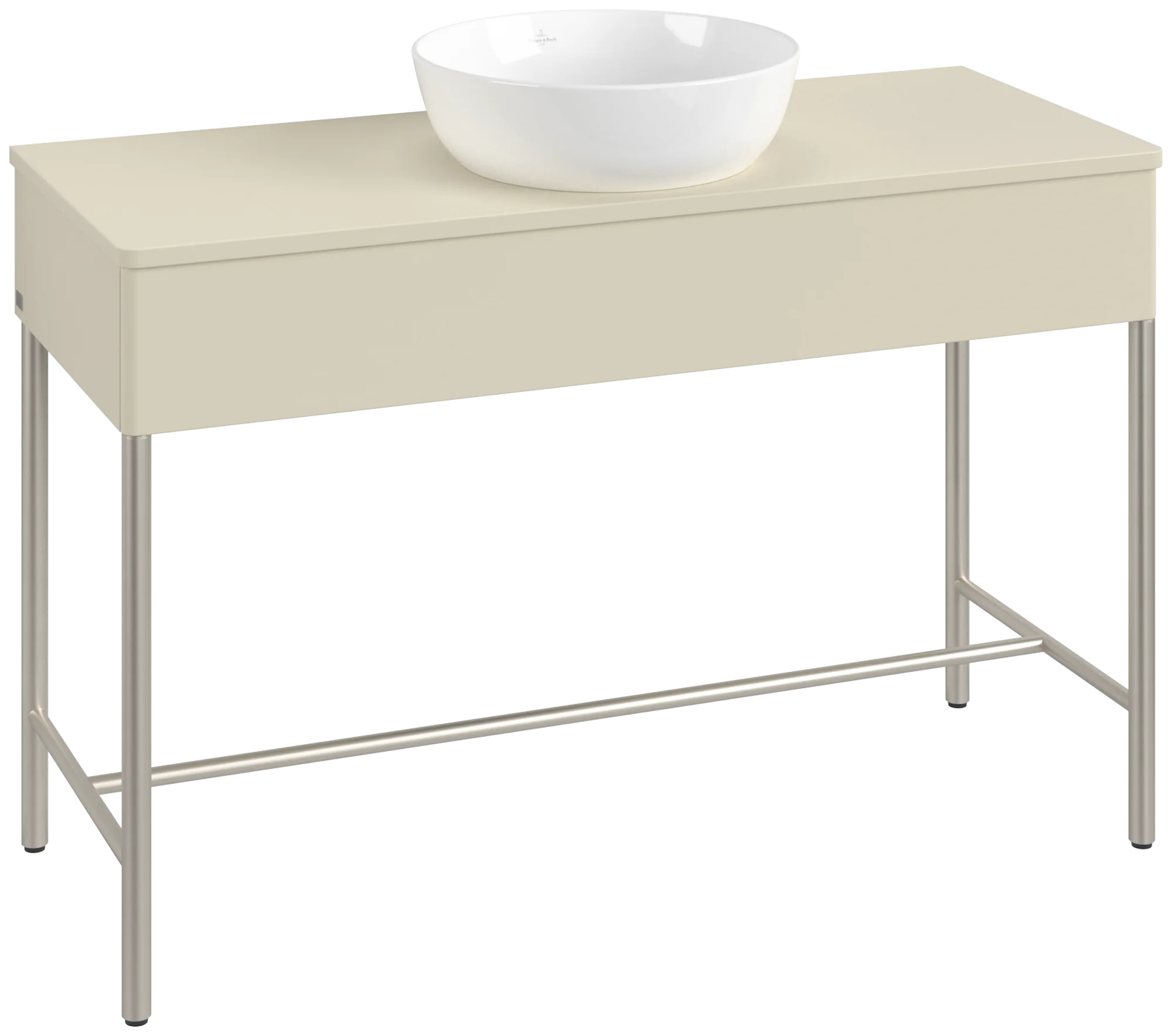 Villeroy & Boch Waschbeckenunterschrank Artis K62010, Silk Grey Matt Lacquer, 1.200 x 782 x 500 mm, mit Metallgestell und Push-to-open Funktion Villeroy & Boch Waschbeckenunterschrank Artis K62010, Silk Grey Matt Lacquer, 1.200 x 782 x 500 mm, mit Metallgestell und Push-to-open Funktion