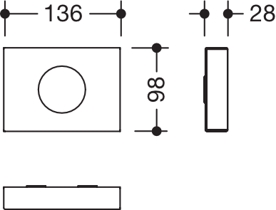 Hygienebeutelspender, Edelstahl, PVD, Breite 136 mm, Höhe 98 mm, Tiefe 27,5 mm, Wandmontage., in Farbe CK (messing glänzend)