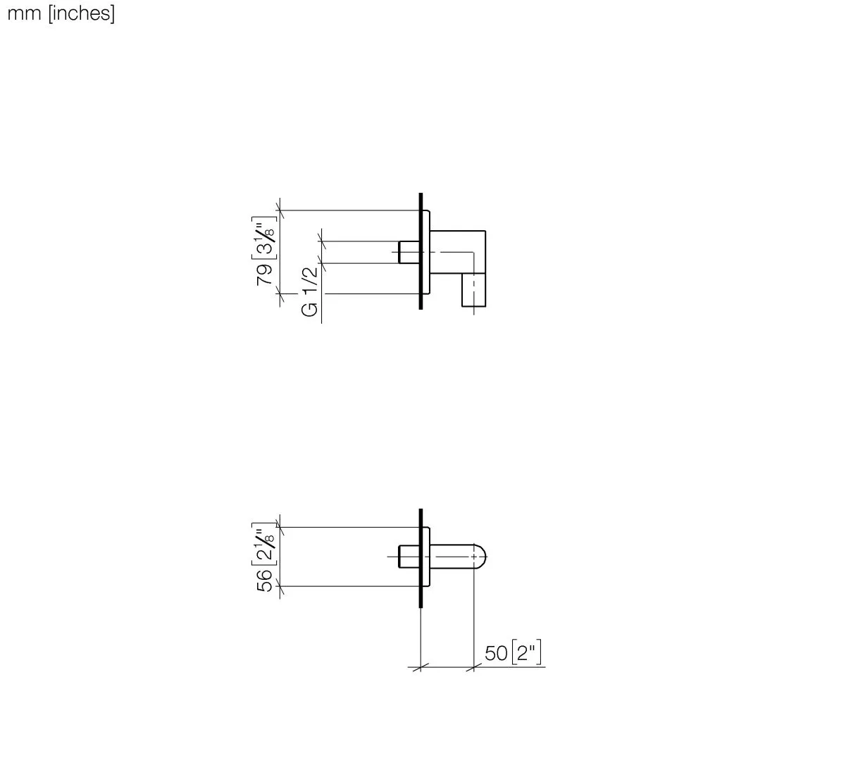 Wandanschlussbogen „LULU“ in chrom Wandanschlussbogen „LULU“ in chrom