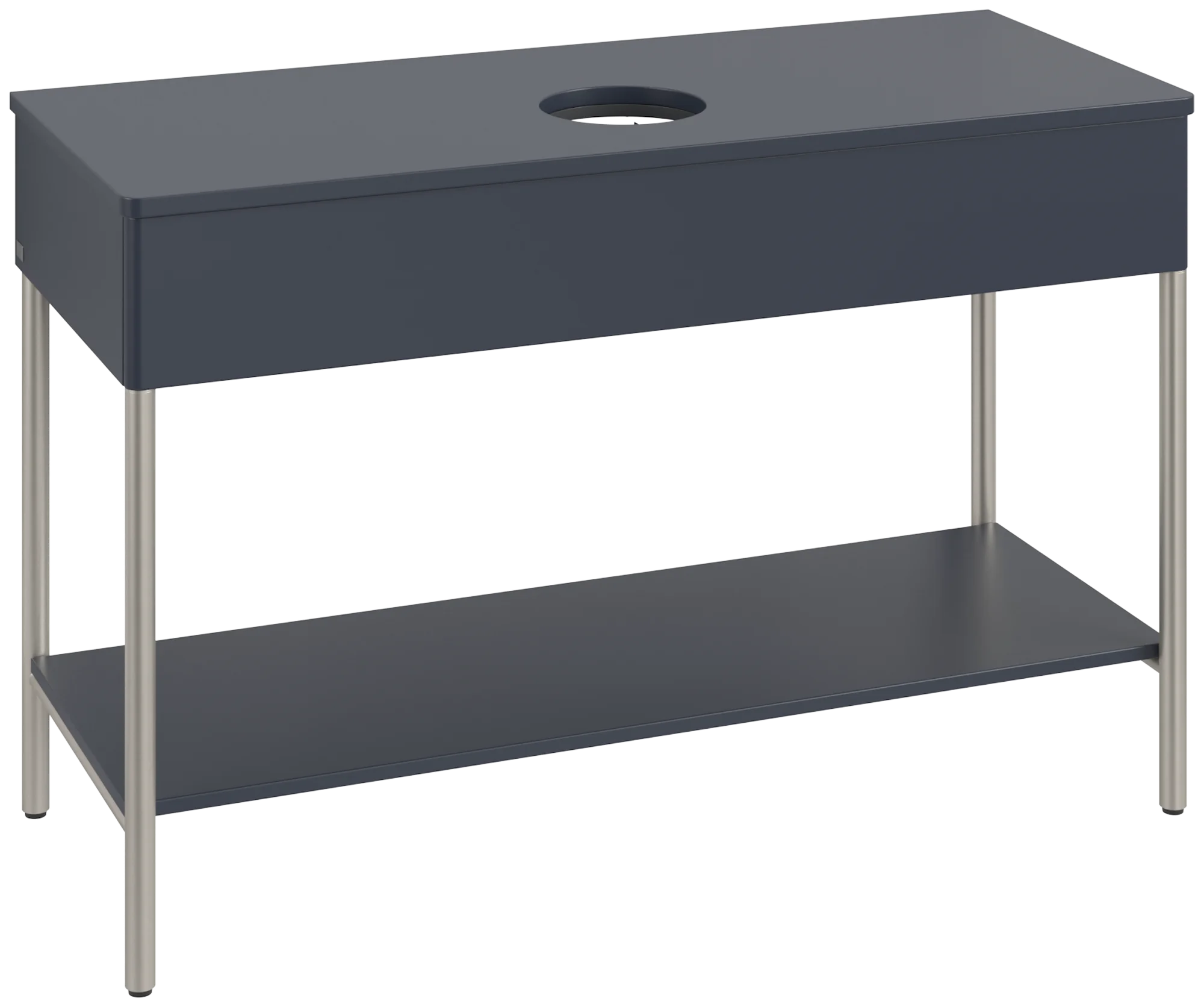 Villeroy & Boch Waschbeckenunterschrank Artis, Eckig, Midnight Blue Matt Lacquer, 1200x782x500 mm, mit Beleuchtung und Push-to-open Funktion