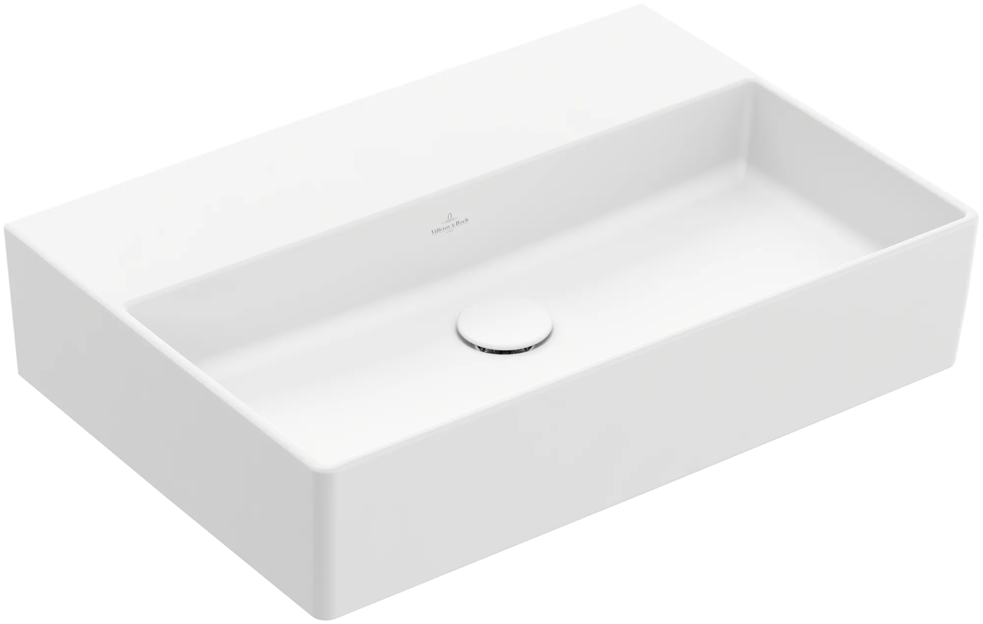Villeroy & Boch Wandwaschtisch aus TitanCeram geschliffen „Memento 2.0“ 600 × 420 × 135 mm, ohne Hahnlochbohrung in Stone White Villeroy & Boch Wandwaschtisch aus TitanCeram geschliffen „Memento 2.0“ 600 × 420 × 135 mm, ohne Hahnlochbohrung in Stone White