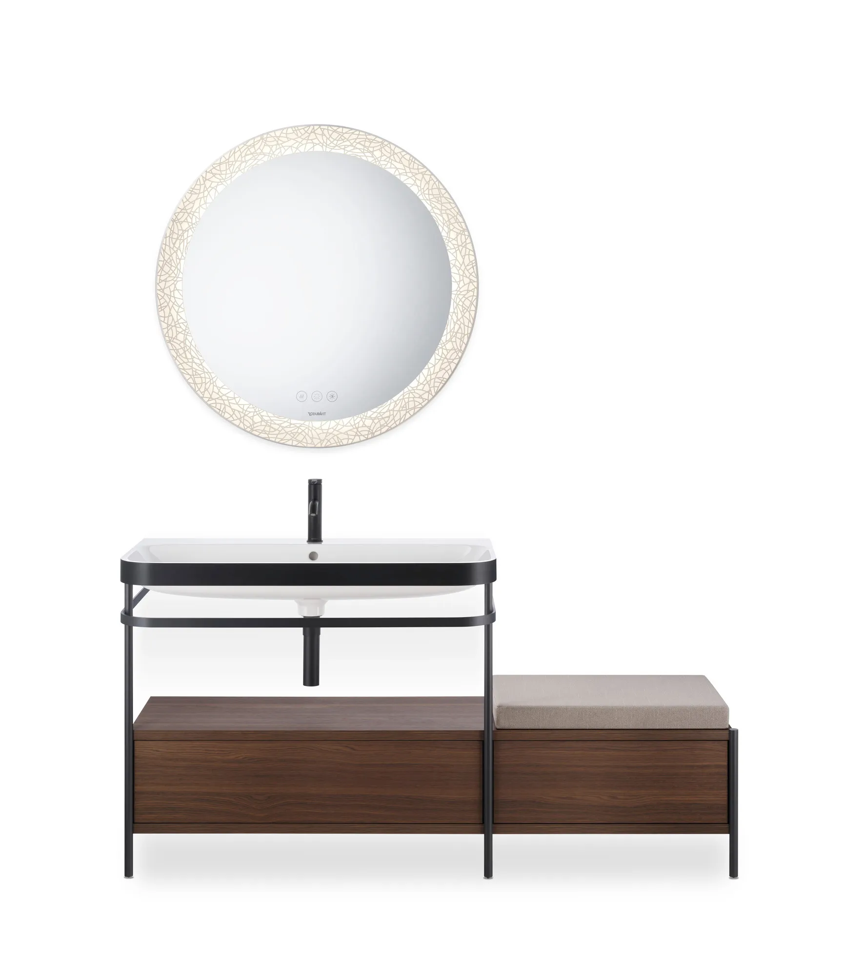 Einhand-Waschtischarmatur „Serie C.1“ Ausladung 113 mm in Schwarz (matt) Einhand-Waschtischarmatur „Serie C.1“ Ausladung 113 mm in Schwarz (matt)