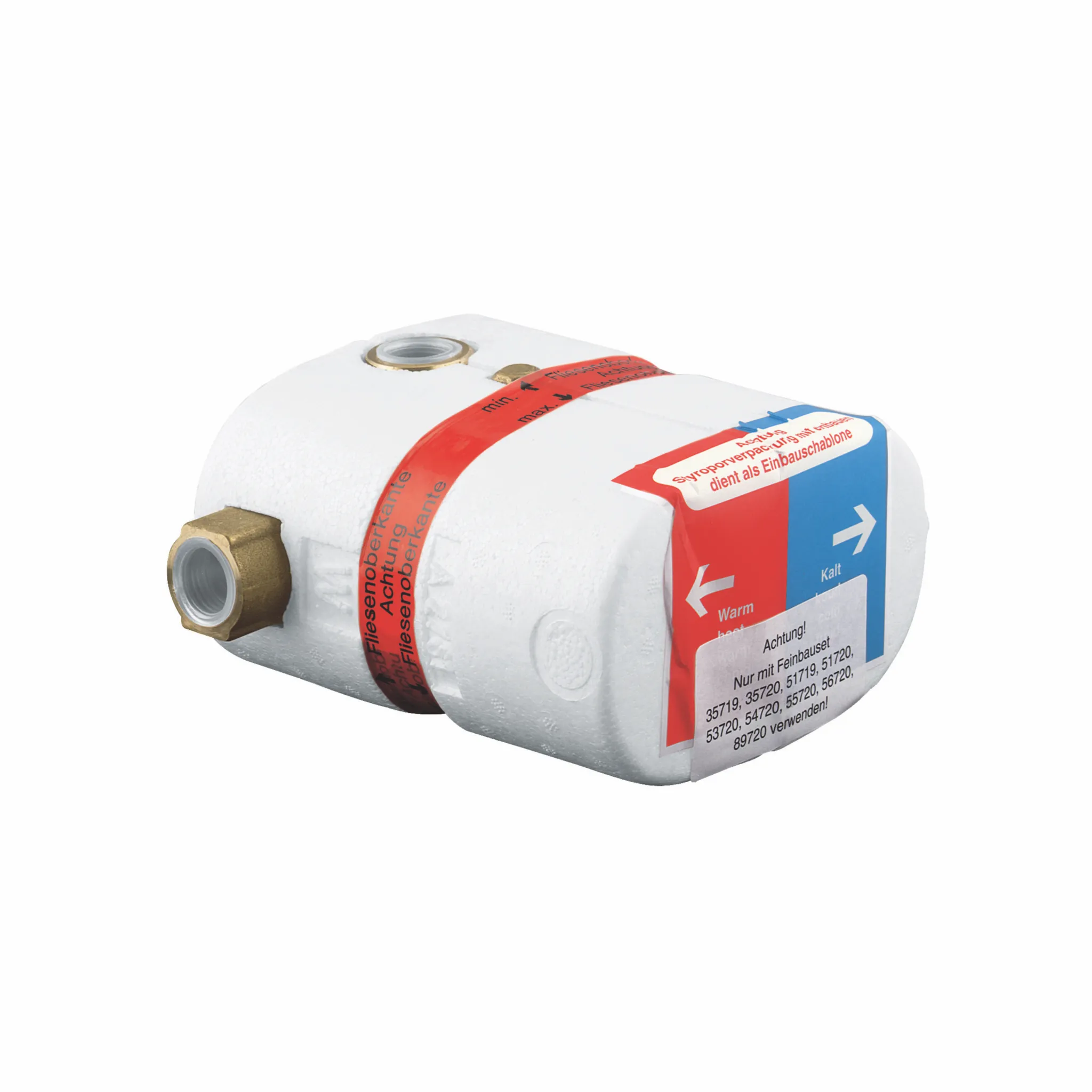Kludi MX Unterputz-Thermostatarmatur DN 15, Messing, Einbautiefe 63–83 mm, mit Dehnstoffelement und Temperatursperre Kludi MX Unterputz-Thermostatarmatur DN 15, Messing, Einbautiefe 63–83 mm, mit Dehnstoffelement und Temperatursperre