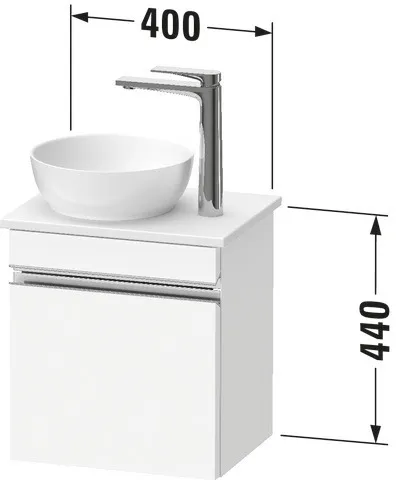 Duravit Waschtischunterschrank „Sivida“ 40 × 44 × 32,5 cm Weiß Matt