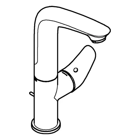 Einhand-Waschtischbatterie Eurostyle 23718_3, L-Size, Einlochmontage, Zugstangen-Ablaufgarnitur 1 1/4'', geschlossener Metall-Hebelgriff, chrom Einhand-Waschtischbatterie Eurostyle 23718_3, L-Size, Einlochmontage, Zugstangen-Ablaufgarnitur 1 1/4'', geschlossener Metall-Hebelgriff, chrom