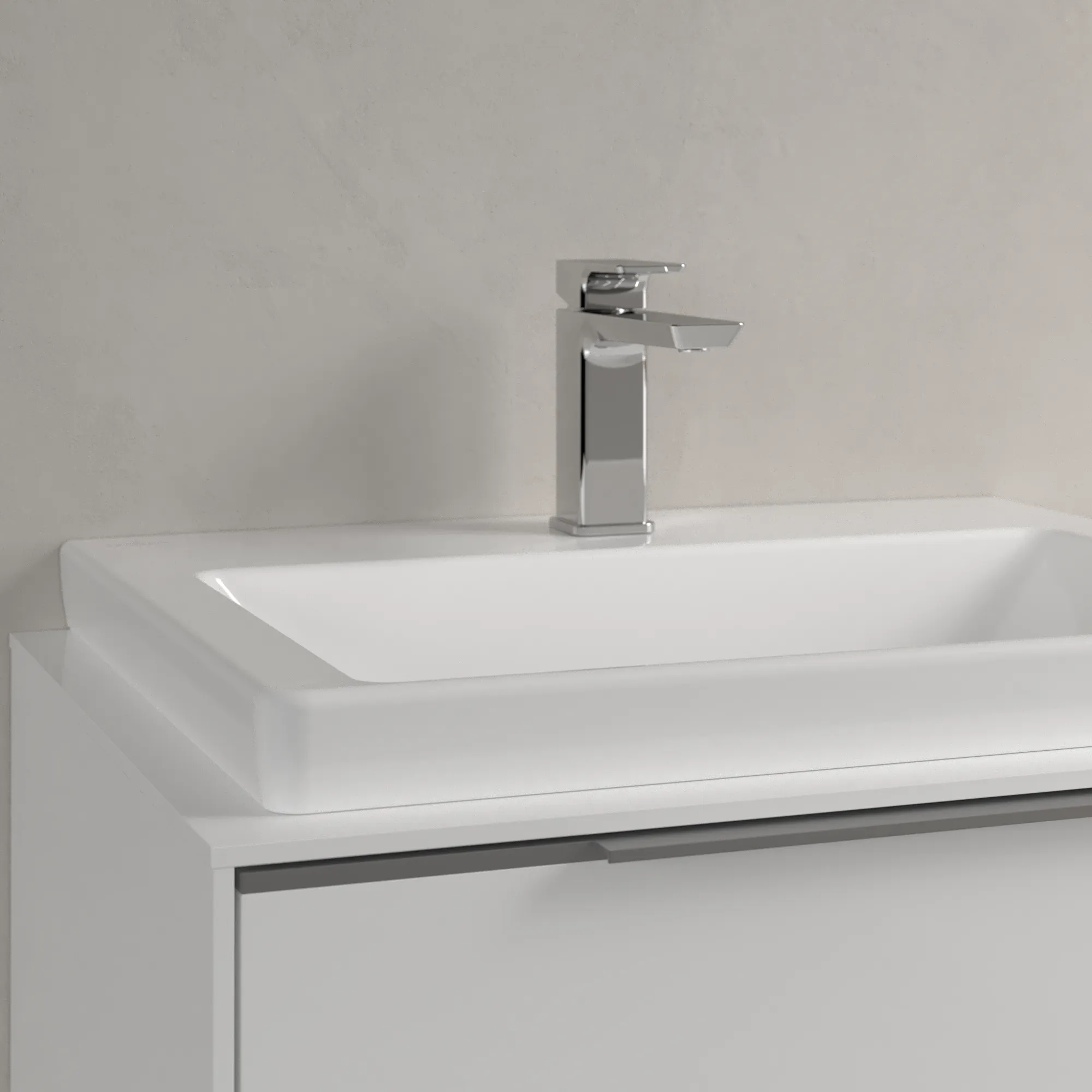 Villeroy & Boch Wandwaschtisch aus TitanCeram geschliffen „Subway 3.0“ 600 × 470 × 165 mm, ohne Hahnlochbohrung, Hahnlochposition mittig in Weiß Alpin Villeroy & Boch Wandwaschtisch aus TitanCeram geschliffen „Subway 3.0“ 600 × 470 × 165 mm, ohne Hahnlochbohrung, Hahnlochposition mittig in Weiß Alpin