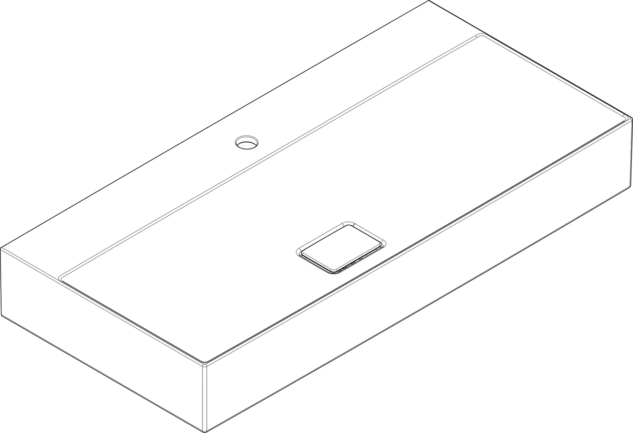 Hansgrohe Xevolos E Aufsatzwaschtisch geschliffen 1000⁄480 mit Hahnloch ohne Überlauf, SmartClean, Weiß Hansgrohe Xevolos E Aufsatzwaschtisch geschliffen 1000⁄480 mit Hahnloch ohne Überlauf, SmartClean, Weiß