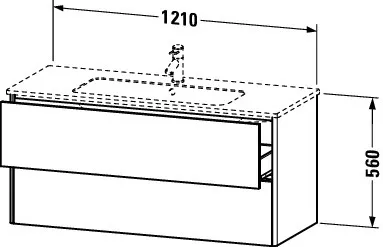 Duravit Waschtischunterschrank wandhängend „XSquare“ 121 × 56 × 47,8 cm Nachtblau Seidenmatt Duravit Waschtischunterschrank wandhängend „XSquare“ 121 × 56 × 47,8 cm Nachtblau Seidenmatt