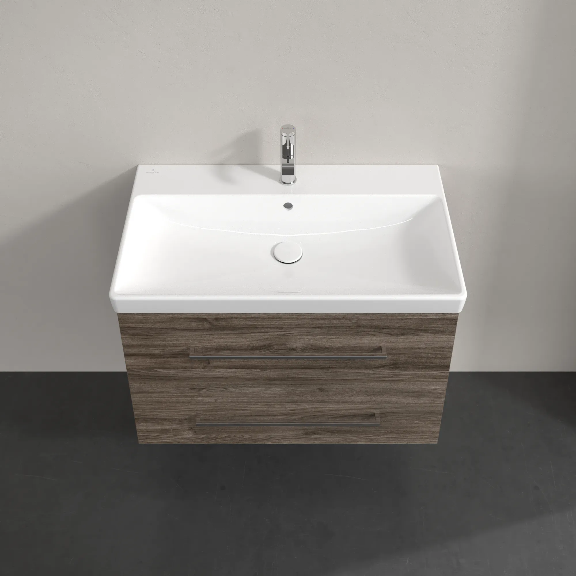 Villeroy & Boch Waschtischunterschrank „Avento“ für Schrankwaschtisch 780 × 514 × 452 mm Stone Oak, Soft Closing