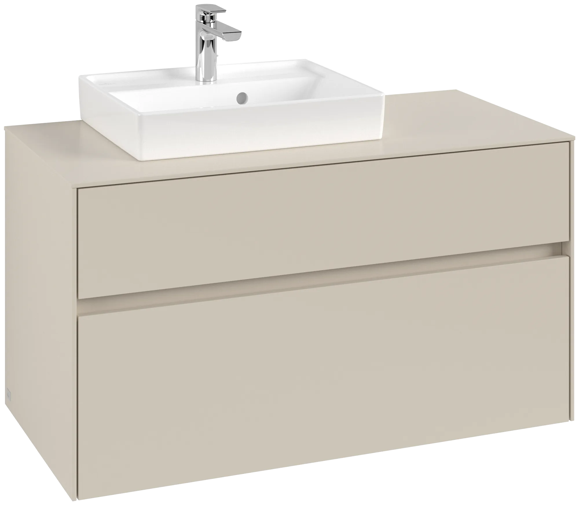 Villeroy & Boch Collaro Waschbeckenunterschrank C014B0, 1000x548x500mm, links, mit Beleuchtung