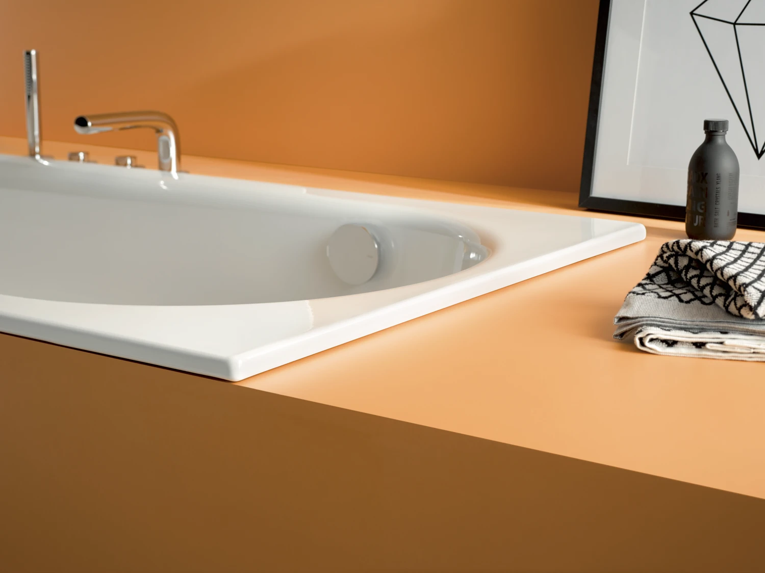 Bette Badewanne mit seitlichem Überlauf „BetteComodo“ rechteck 190 × 90 cm in Curry, mit seitlichem Überlauf Bette Badewanne mit seitlichem Überlauf „BetteComodo“ rechteck 190 × 90 cm in Curry, mit seitlichem Überlauf