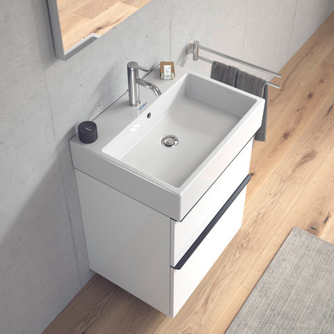 Wandwaschtisch „Vero Air“, mit Überlauf, Hahnlochposition mittig  Wandwaschtisch „Vero Air“, mit Überlauf, Hahnlochposition mittig