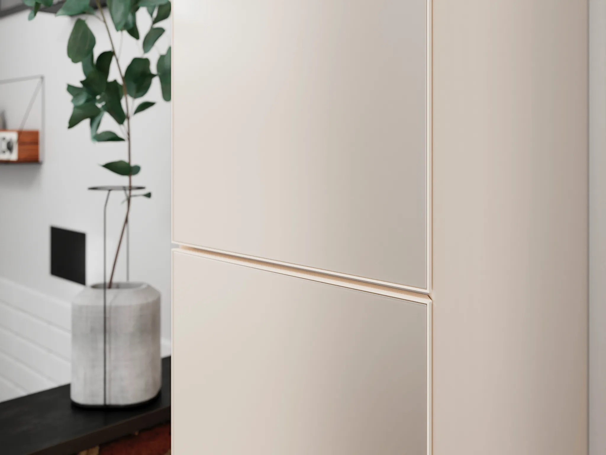 Hansgrohe Hochschrank Xevolos E Sandbeige Matt 400/360 mm, Türanschlag links, 2 Türen, PushOpen-Funktion Hansgrohe Hochschrank Xevolos E Sandbeige Matt 400/360 mm, Türanschlag links, 2 Türen, PushOpen-Funktion