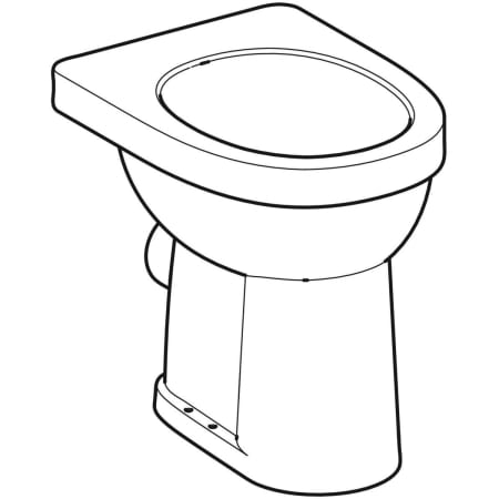 Flachspül-Stand-WC „Renova Comfort“, mit Spülrand