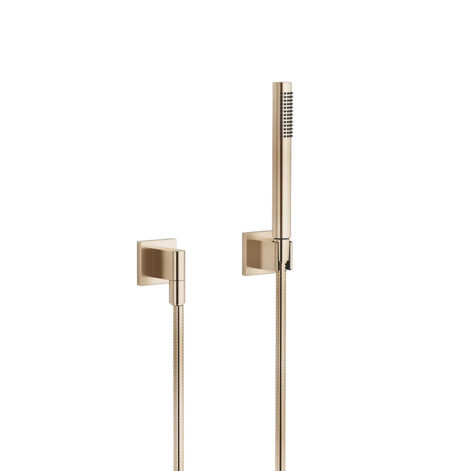 Dornbracht Schlauchbrausegarnitur SERIENSPEZIFISCH Light Gold gebürstet PVD, 15 l/min Durchfluss, 1.250 mm Metallschlauch mit Verdrehschutz