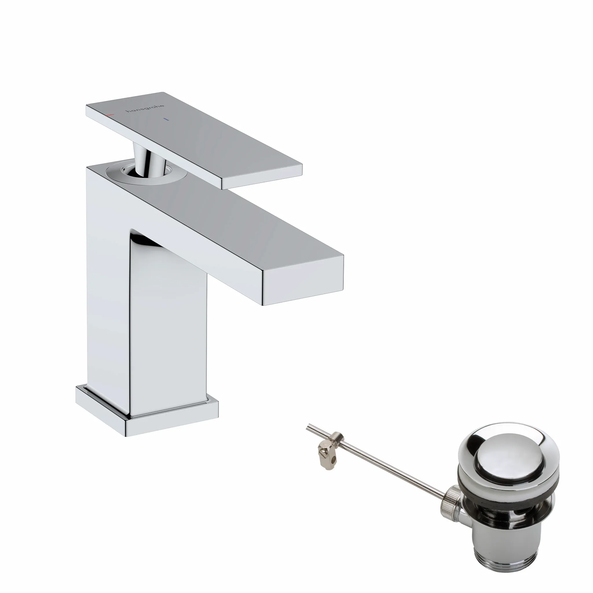 Tecturis E Einhebel-Waschtischmischer 80 CoolStart EcoSmart+ mit Zugstangen-Ablaufgarnitur Chrom Tecturis E Einhebel-Waschtischmischer 80 CoolStart EcoSmart+ mit Zugstangen-Ablaufgarnitur Chrom