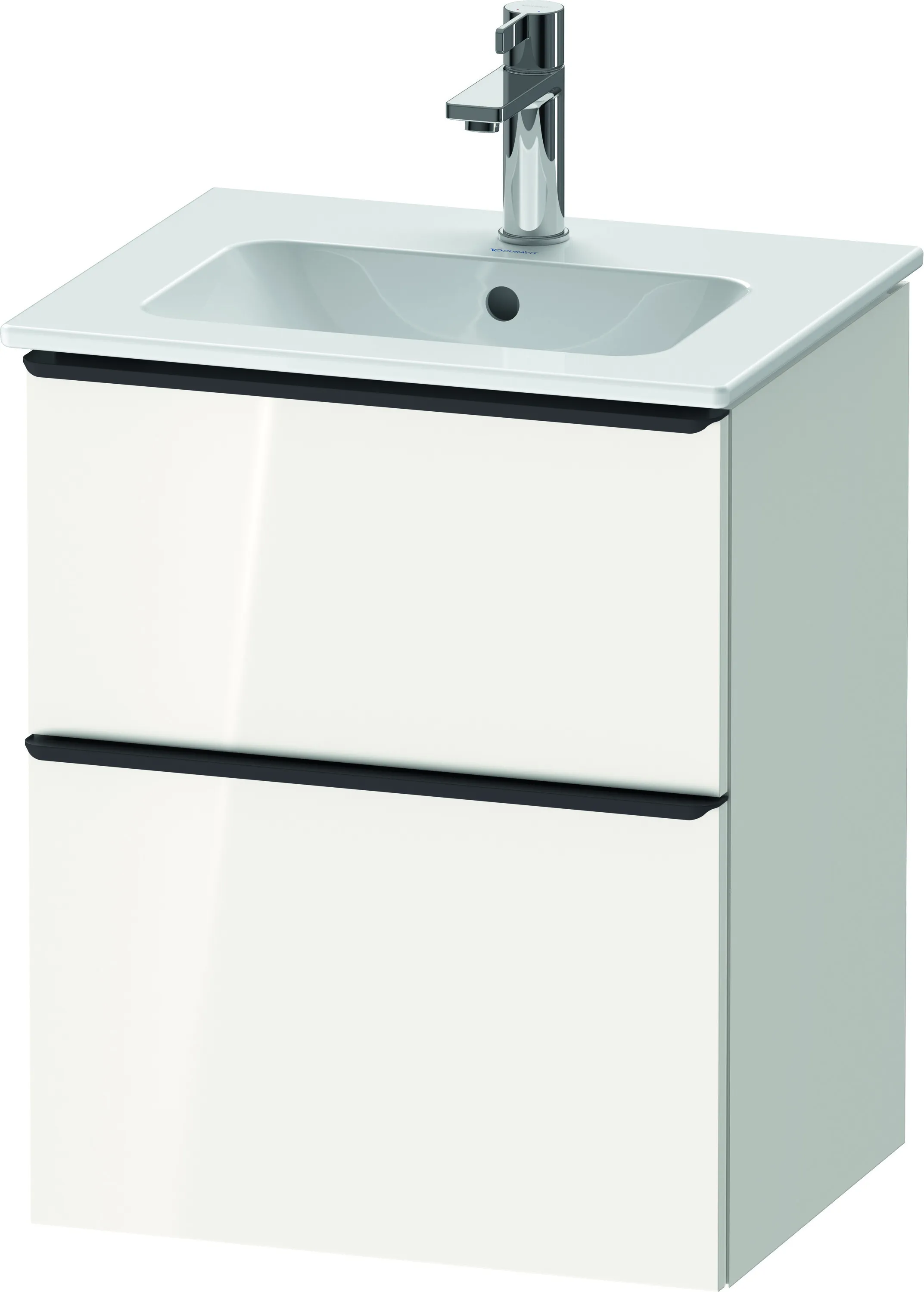 Duravit Waschtischunterschrank wandhängend „D-Neo“ 51 × 62,5 × 40,2 cm Weiß Hochglanz