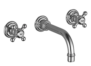 Dornbracht MADISON Waschtisch-Wandbatterie ohne Ablaufgarnitur, Dark Bronze gebürstet PVD, Ausladung 190 mm, starrer Auslauf mit rundem luftangereichertem Strahl