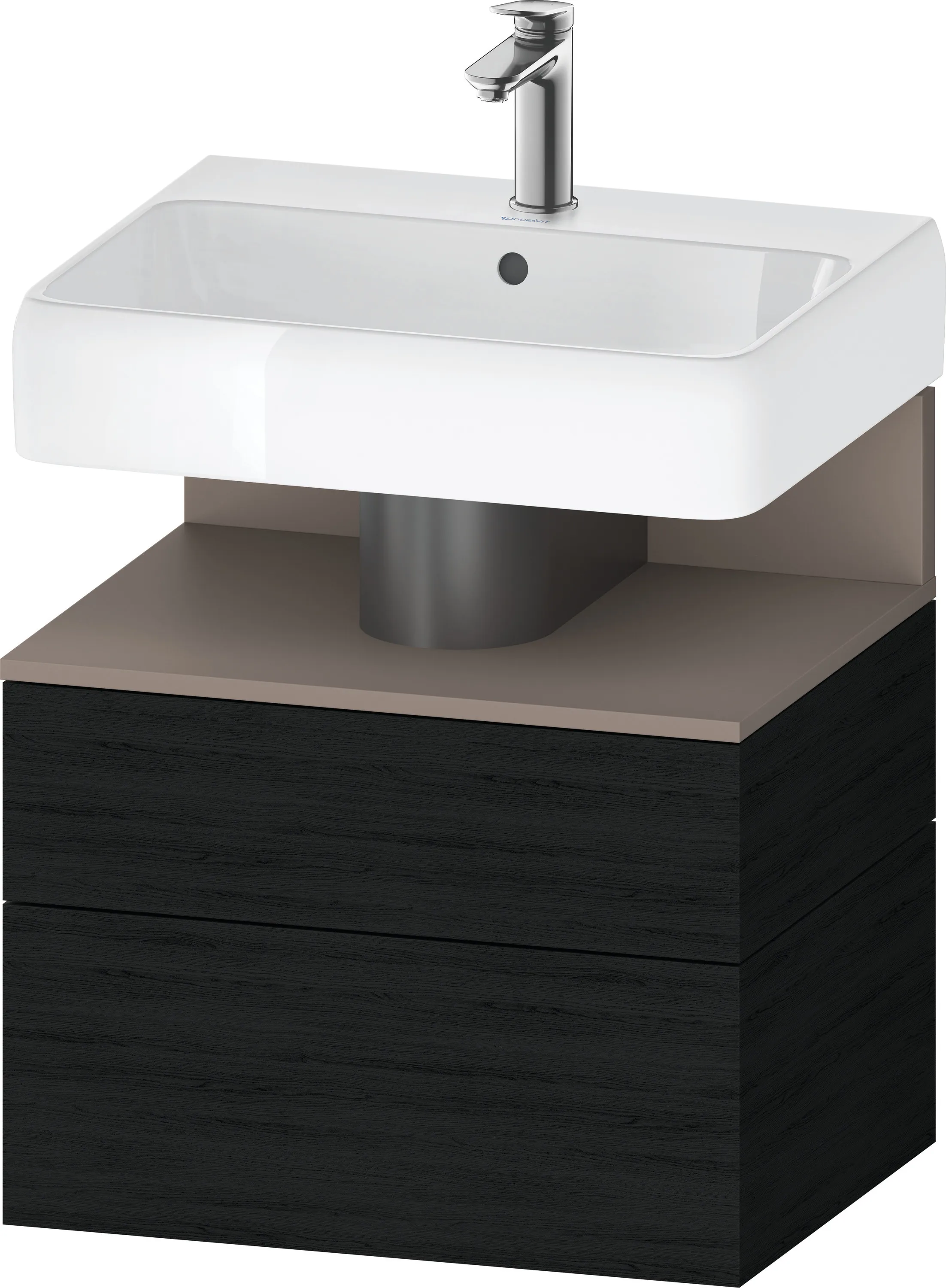 Duravit Waschtischunterschrank wandhängend „Qatego“ 59 × 59 × 47 cm, ohne Beleuchtung