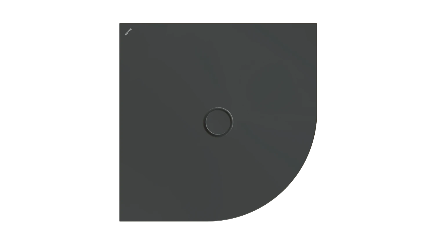 Bette viertelkreis Duschwanne „BetteFloor Corner“ 900 × 900 mm ohne Oberflächenbeschichtung, ohne Oberflächenveredelung, ohne Wannenträger, in Schwarz Bette viertelkreis Duschwanne „BetteFloor Corner“ 900 × 900 mm ohne Oberflächenbeschichtung, ohne Oberflächenveredelung, ohne Wannenträger, in Schwarz