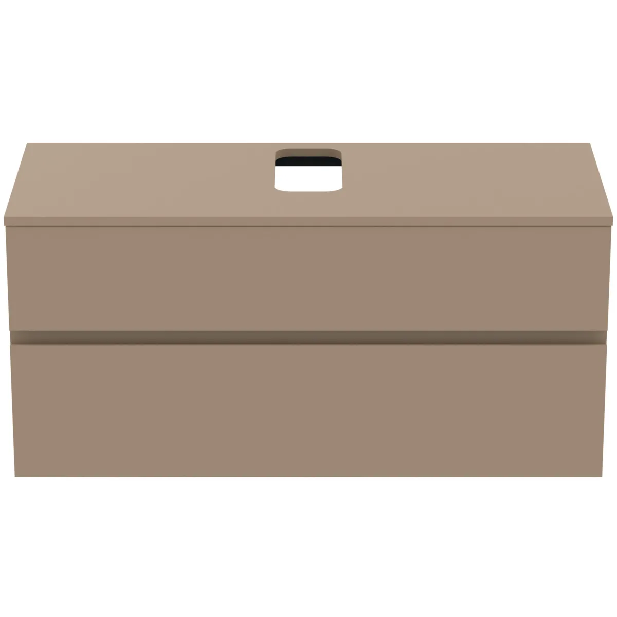 Ideal Standard Waschtischunterschrank Finesse Auschnitt mitte 1202x505x558mm 2 Auszüge Greige matt Ideal Standard Waschtischunterschrank Finesse Auschnitt mitte 1202x505x558mm 2 Auszüge Greige matt