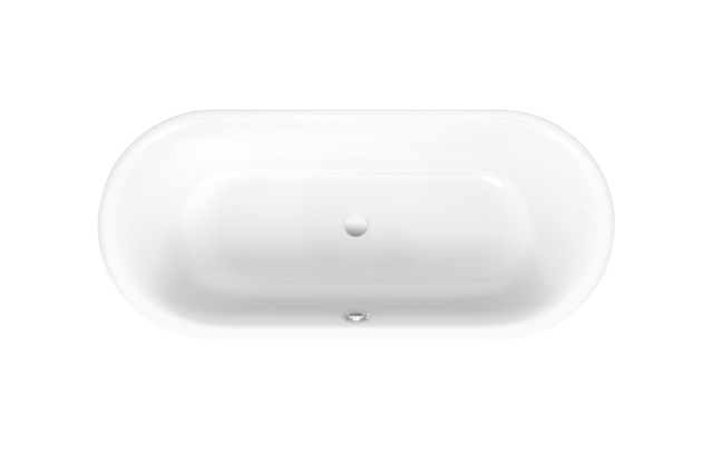 Bette Badewanne „BetteLux Oval“ oval 170 × 75 cm in Weiß,, mit Überlauf