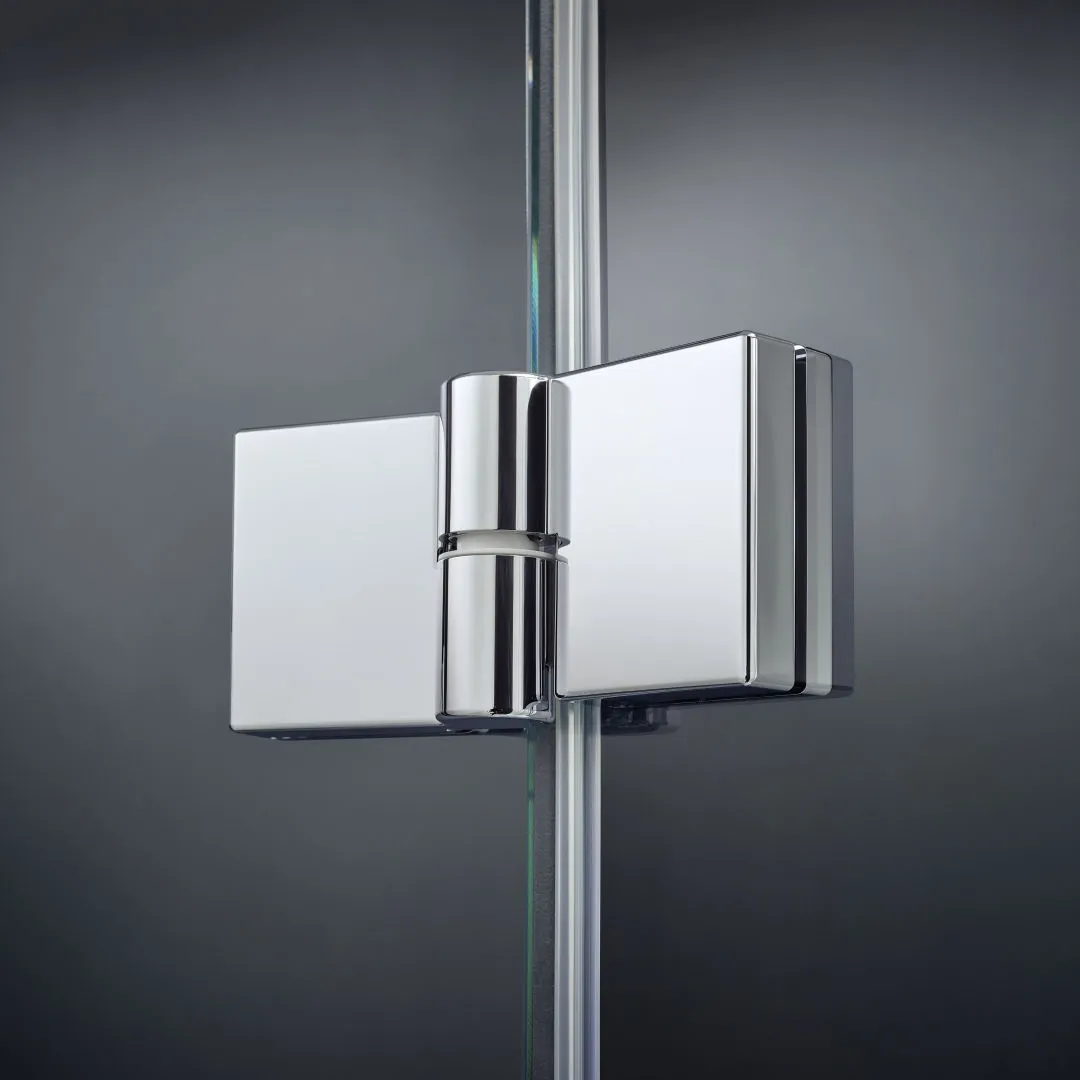 Kermi Duschtür Schwingtür mit Festfeld mit Wandprofil rechts für Ecke „LIGA“ 200 cm Glas Klar, Profile Schwarz Soft (RAL 9005), Drehtür mit festem Paneel Kermi Duschtür Schwingtür mit Festfeld mit Wandprofil rechts für Ecke „LIGA“ 200 cm Glas Klar, Profile Schwarz Soft (RAL 9005), Drehtür mit festem Paneel