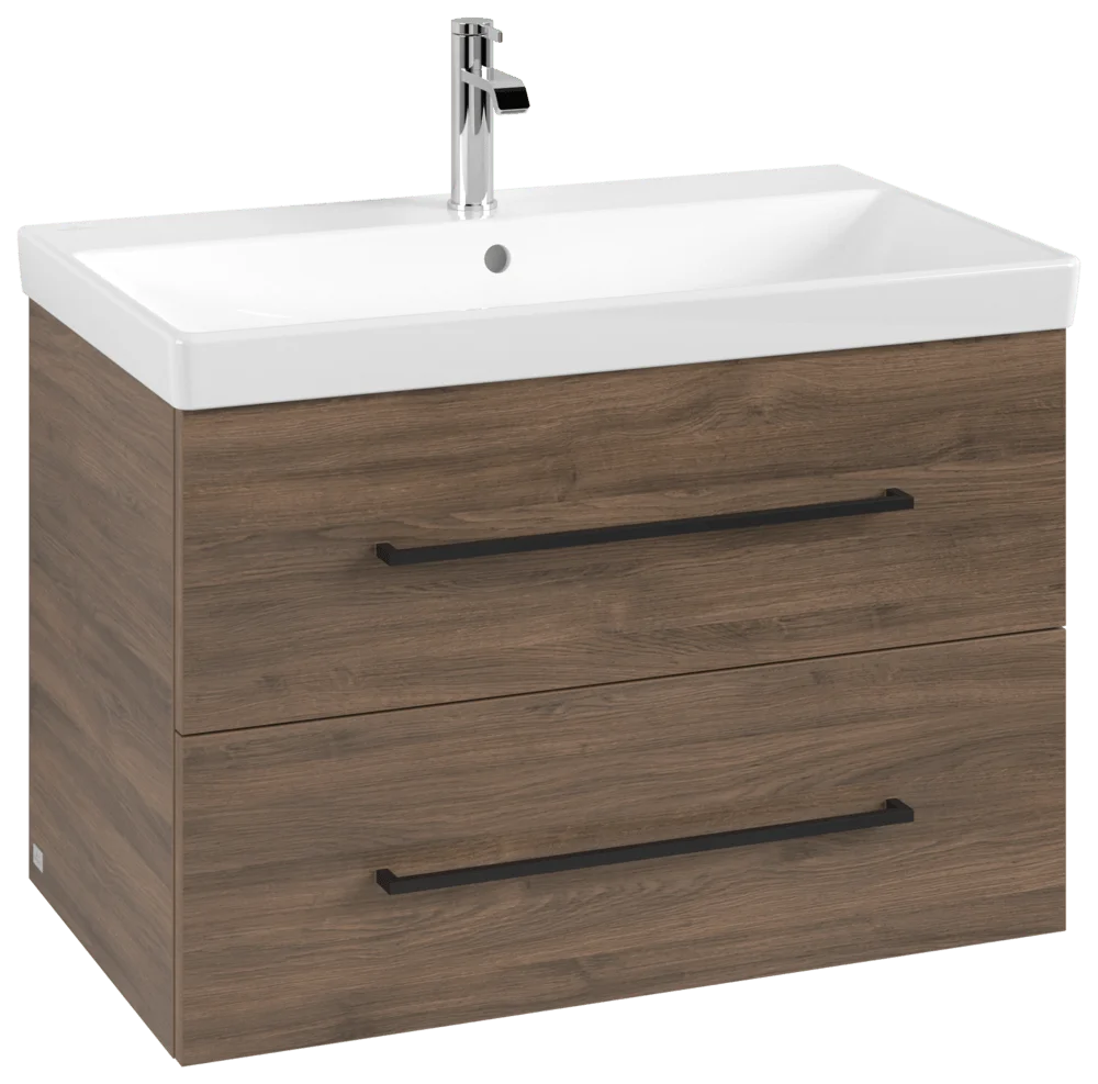 Villeroy & Boch Waschbeckenunterschrank Avento, Arizona Oak, 776x514x450 mm, Eckig, SoftClosing, 2 Auszüge