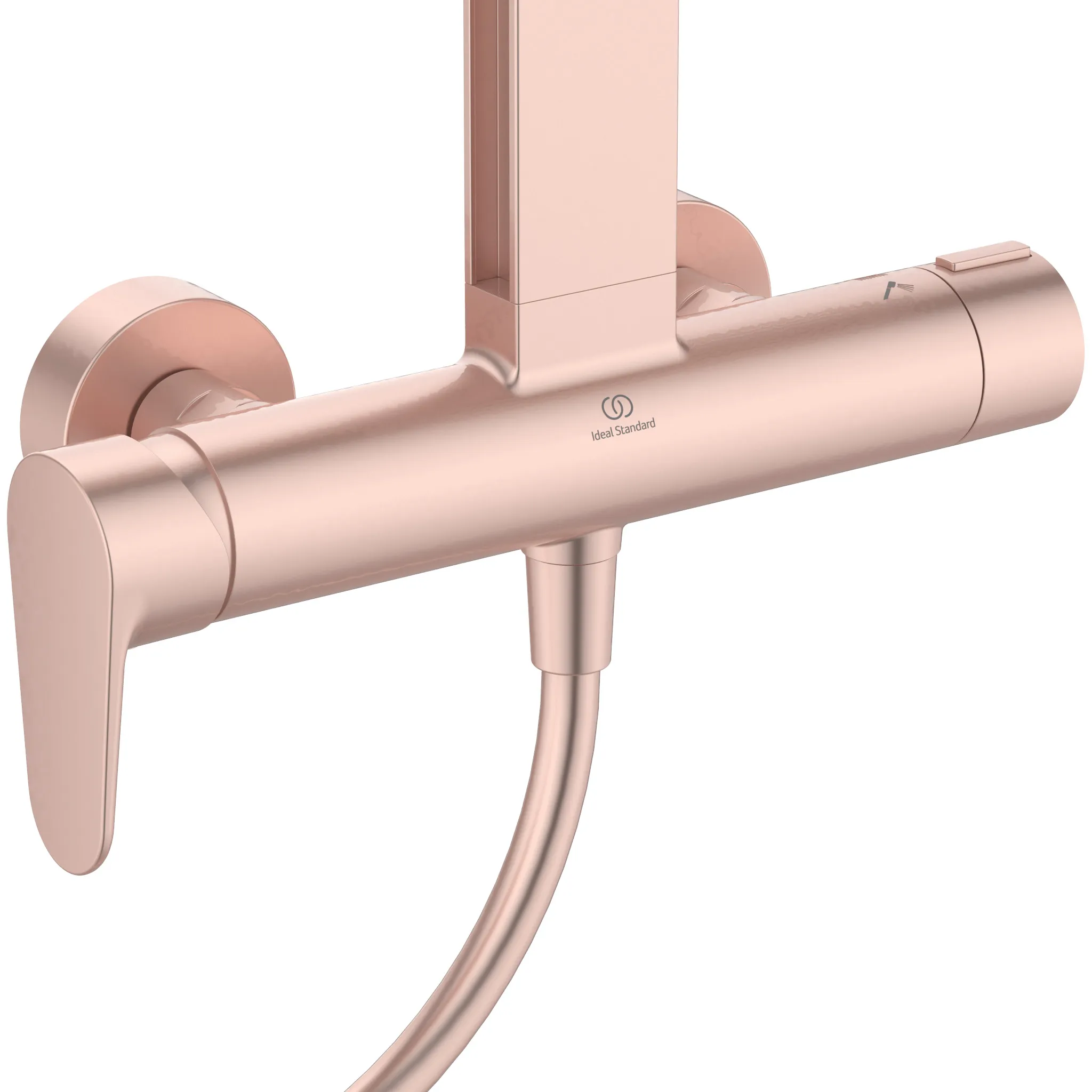 Ideal Standard Duschsystem Ceraflow Alu+ mit Brausearmatur 2 Ablagen, 2 Funktions-Handbrause und 2 Funktions-Kopfbrause Rose Ideal Standard Duschsystem Ceraflow Alu+ mit Brausearmatur 2 Ablagen, 2 Funktions-Handbrause und 2 Funktions-Kopfbrause Rose