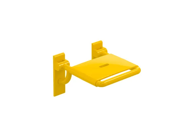 HEWI Klappsitz Serie 801, Senfgelb, 378x408 mm HEWI Klappsitz Serie 801, Senfgelb, 378x408 mm