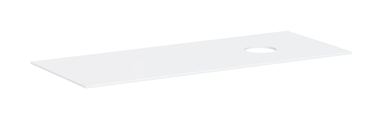 Hansgrohe Xevolos E Konsole, Mattweiß, 1370 x 550 mm, 1x Beckenausschnitt rechts, 10 mm Materialstärke Hansgrohe Xevolos E Konsole, Mattweiß, 1370 x 550 mm, 1x Beckenausschnitt rechts, 10 mm Materialstärke