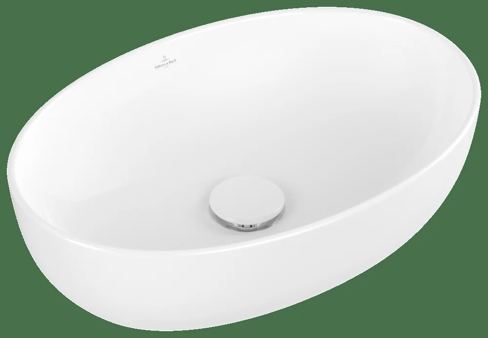 Villeroy & Boch Artis Aufsatzwaschbecken TitanCeram Oval Weiß Alpin