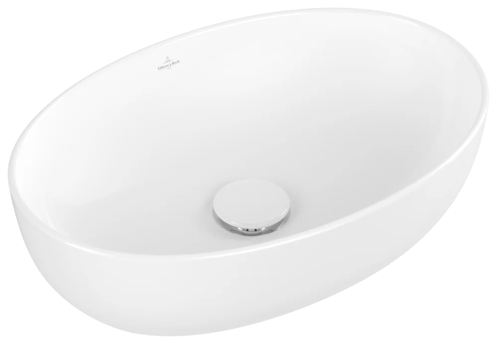 Villeroy & Boch Artis Aufsatzwaschbecken TitanCeram Oval Weiß Alpin