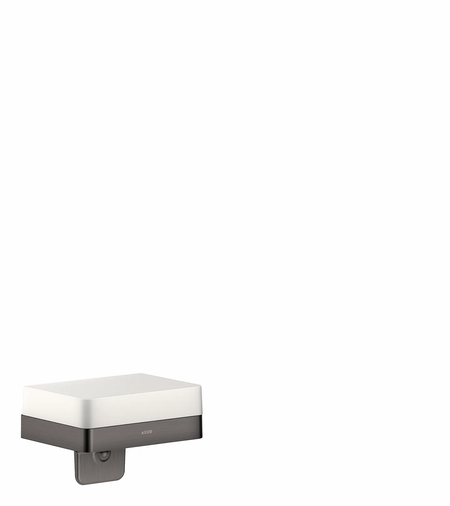 Hansgrohe AXOR Universal Softsquare Lotionspender mit Ablage, Brushed Black Chrome Hansgrohe AXOR Universal Softsquare Lotionspender mit Ablage, Brushed Black Chrome